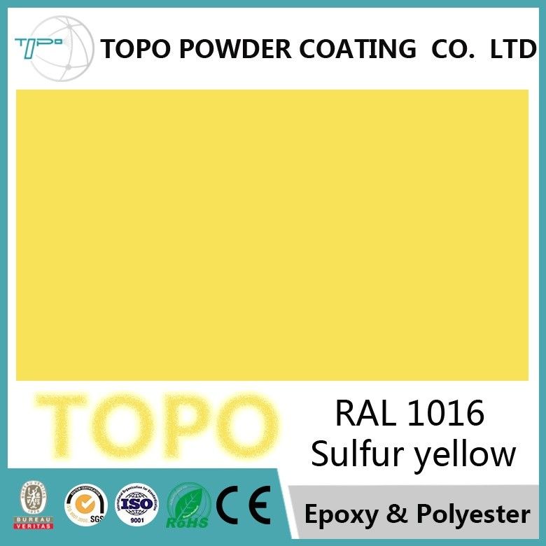 RAL-Schwefel-gelbes reines Polyester-Pulver 1016, das hervorragende Glanzbeständigkeit beschichtet