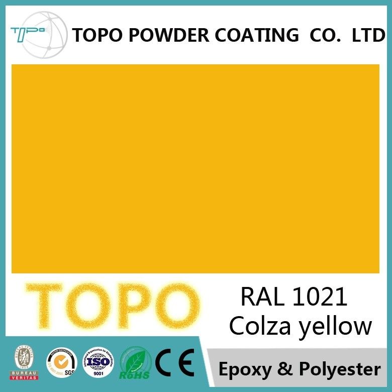 TGIC geben Raps-gelbe Farbe 1021 der Polyester-Pulver-Beschichtungs-Farben-RAL frei