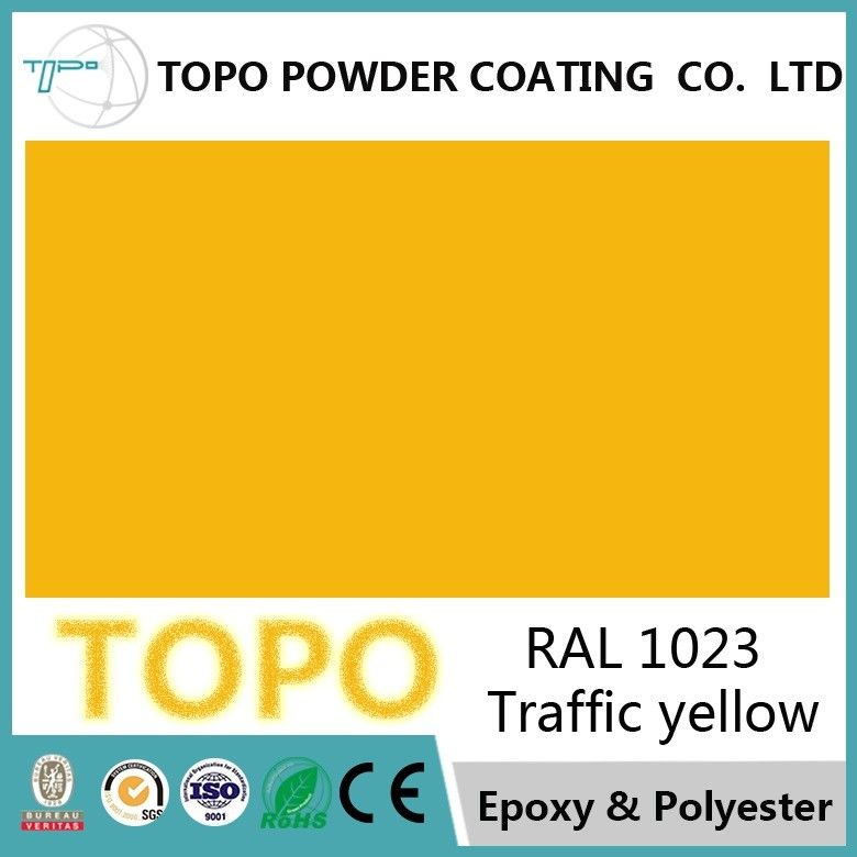 Verkehrs-gelbe reine Polyester-Pulver-Beschichtung RAL 1023 für externe Dekoration