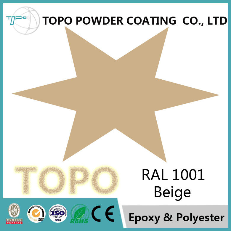 Metallmöbel-Epoxy-Kleber Polyester-Pulver, das glattes Vollenden RAL 1001 Farbbeschichtet