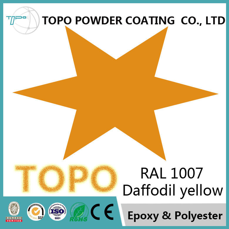 Epoxid-Polyester-Pulver der medizinischen Ausrüstung, das RAL-Narzissen-Gelb 1007 beschichtet