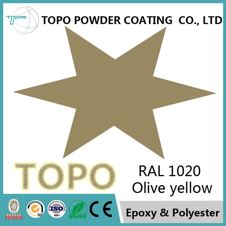 Polyester-Pulver-Beschichtung RAL 1020 olivgrüne gelbe Epoxid-für Innenanwendungen