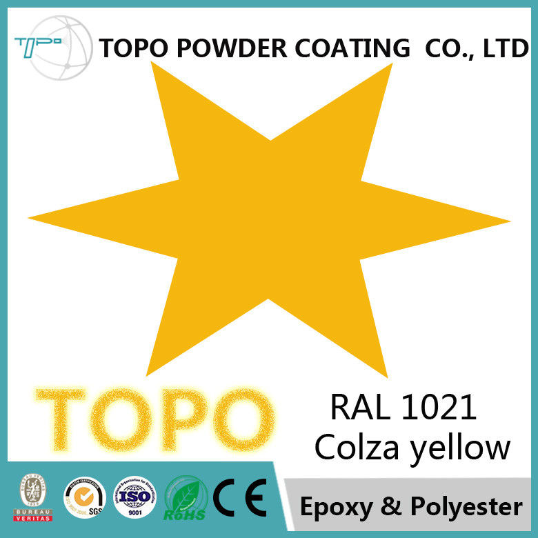 Schalttafel-Epoxid-Polyester-Beschichtung, RAL-Raps-gelbe ausgezeichnete Pulver-Beschichtung 1021