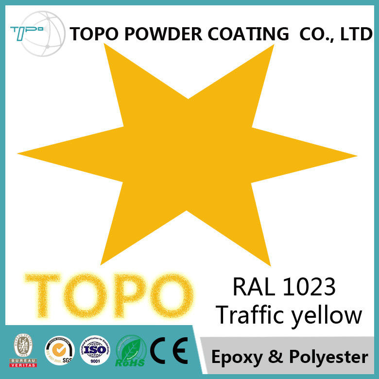 Deckenverkleidungs-Epoxid-Polyester-Pulver, das Verkehrs-gelbe Farbe RAL 1022 beschichtet