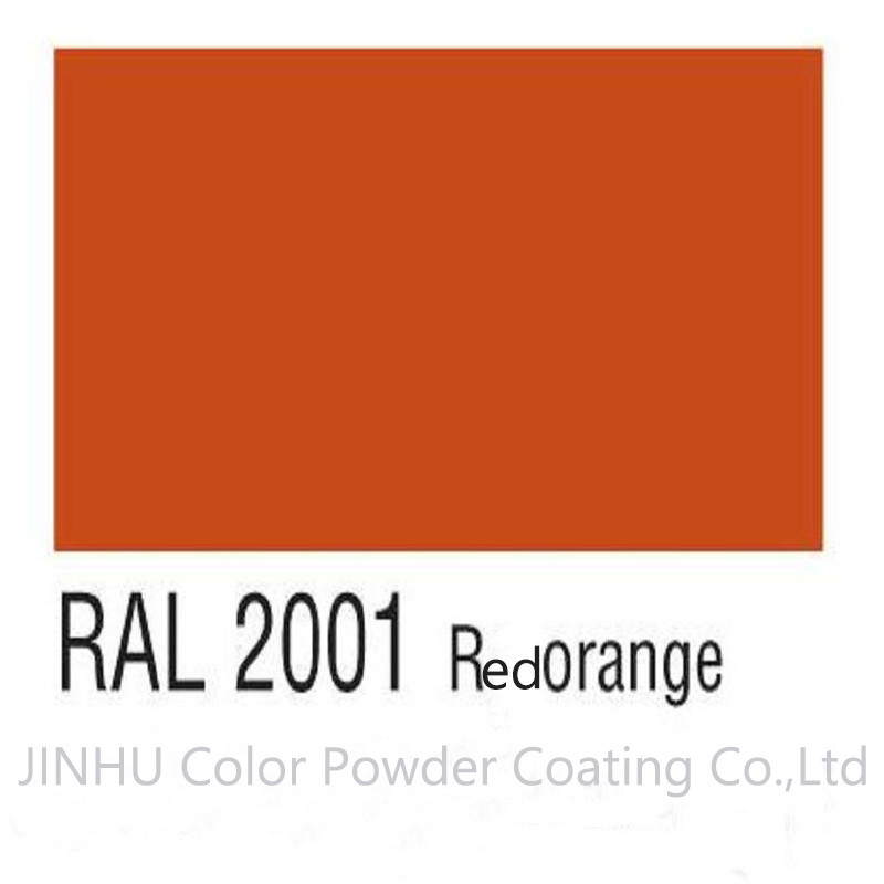 Polyester-Pulver-Beschichtung der hohen Temperatur RAL 2001 rote orange für Instrumente